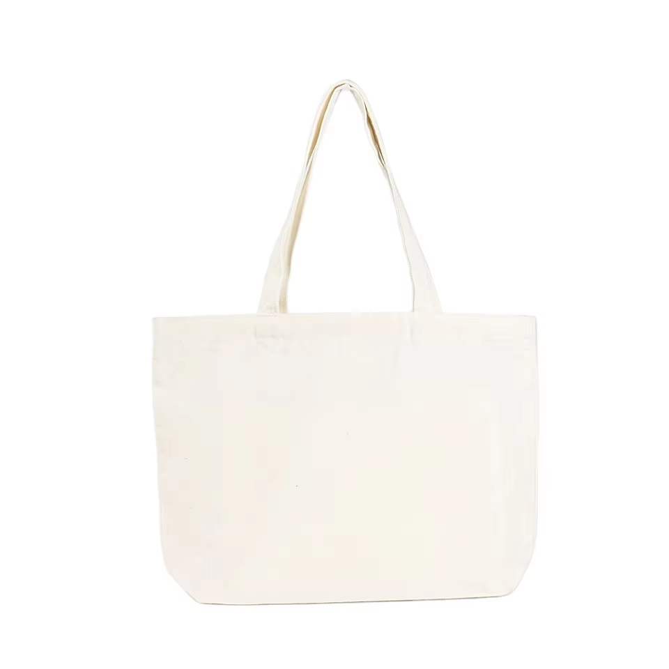 Wholesale Extra Large for Tote Canvas Bag with Long Handle Eco Cotton Tote Bag Printed Logo for Women Gift