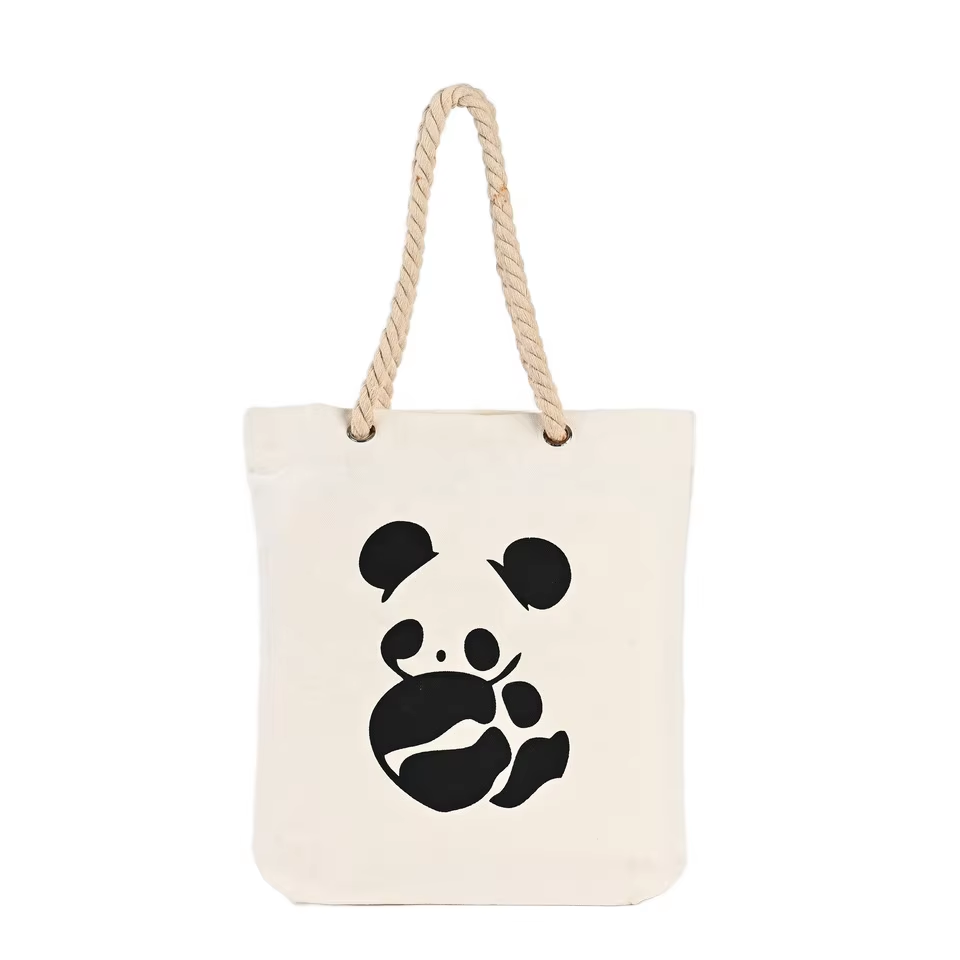 Personalized Cotton Canvas Tote Bags Reusable Custom Printed Logo Shopping Bags Promotional Blank Plain Tote Bag