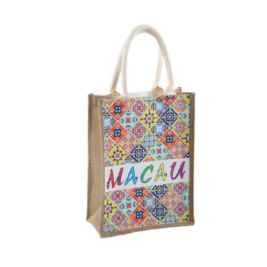 Medium Capacity PVC Jute Handbag with Linen Customizable Single Shoulder Shopping Bag for Export for Gift Advertising