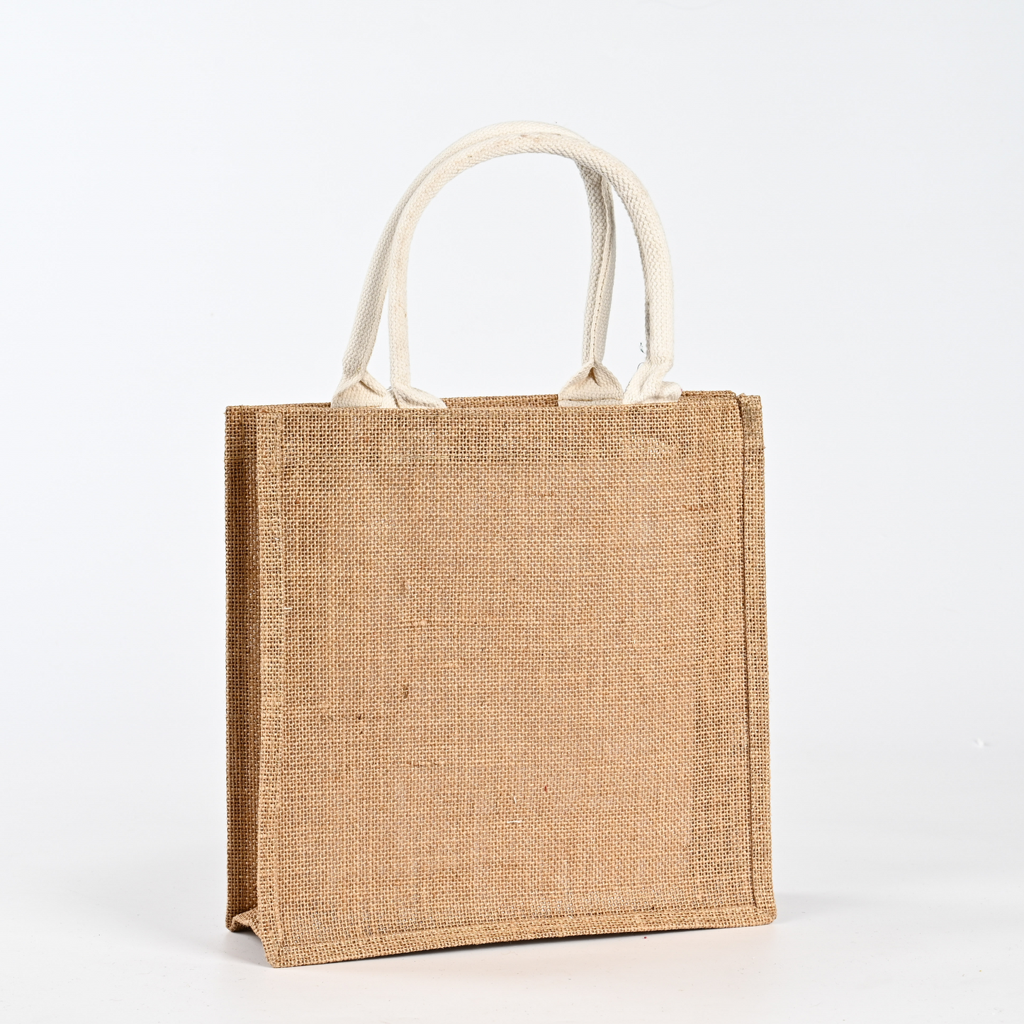Wholesale Eco-Friendly Brown Burlap Jute Tote Bags with Long Handle Fast Delivery Blank Beach Shopping Gift Bags