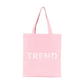 Eco-Friendly Cotton Tote Bag Long Custom Logo Printed Recycled Canvas Geometric Fashionable Natural Handbag for Carrying