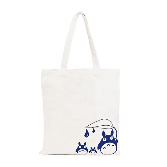 Women's Custom Printed Logo Canvas Tote Bag Long Handle Personalized Shopping Shoulder Bag