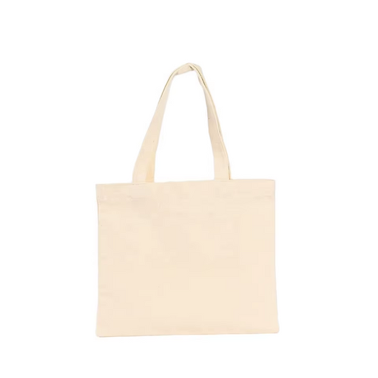 Direct Factory Sale Cotton Canvas Casual Tote Bag Eco-Friendly Reusable with Long Handle Blank Letter Pattern Wholesale