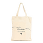 Custom Logo Printed Eco-Friendly Organic Cotton Tote Bag Recycled Organic Canvas Grocery Shopping Bag Long Reusable Tote