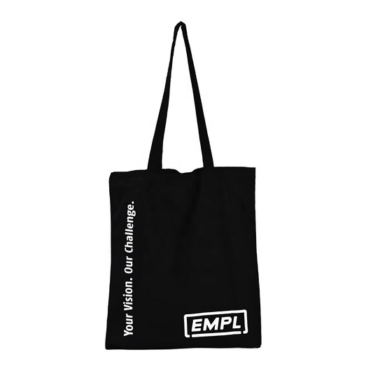 Wholesale Eco-Friendly Natural Cotton Canvas Tote Bag Customised Logo Long Recycled Black for Women's Travel Shopping Letter