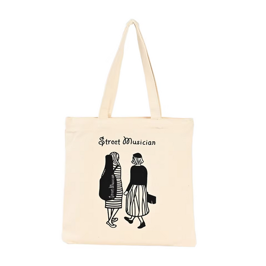 Custom Logo Printed Cotton Tote Canvas Bag with Long Handle  Pattern Blank  Shopper Bags