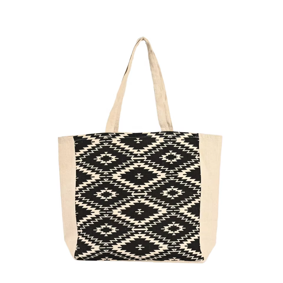 Large Organic Canvas Tote Canvas Bag Wholesale Reusable Grocery Shopping Bag with Customizable Logo Print for Daily Use