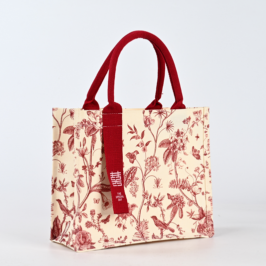 Hot Selling Custom Logo Eco-Friendly Cotton Canvas Tote Bag Simple Letters and Flower Design Shopping Canvas Bags