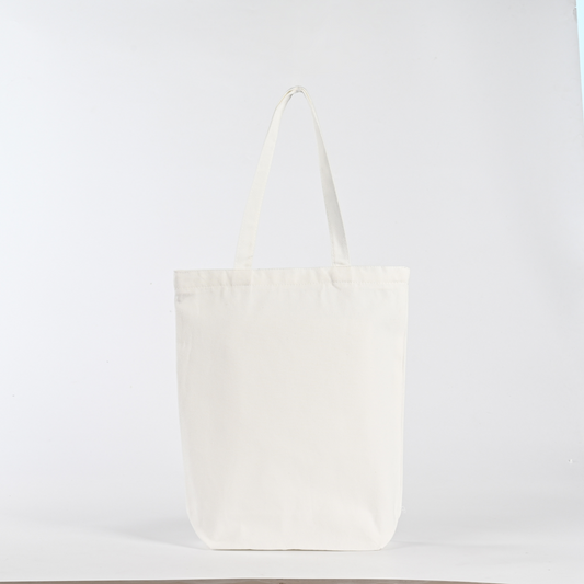 Custom Printed Large Recycle Plain Organic Cotton Canvas Tote Bags with Long Handle Reusable Shopping Bags with Pockets Bulk