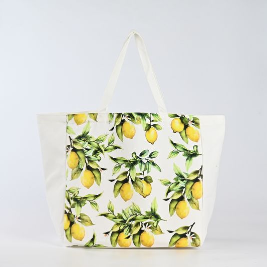 Wholesale Customizable Cotton Canvas Tote Bag Long Handle Reusable Shopper Bags for Shopping Logo Printed Blank for Promotion