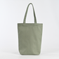 Custom Recycled Canvas Tote Shopping Bag with Leopard Pattern Long Handle Zipper and Pocket Printed Own Design