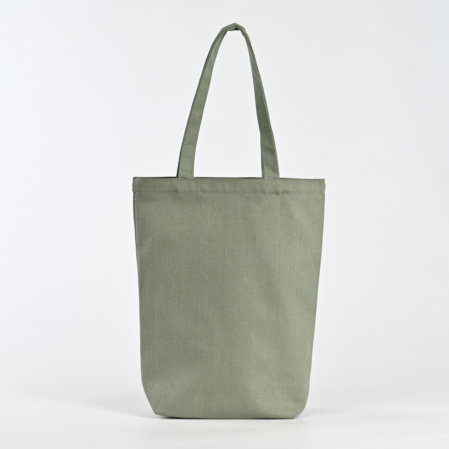 Custom Recycled Canvas Tote Shopping Bag with Leopard Pattern Long Handle Zipper and Pocket Printed Own Design