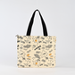 Custom Printed Logo Organic Recycle Promotion Durable Shopping Tote Cotton Canvas Bag with Long Handle Leopard Pattern Tote Bag
