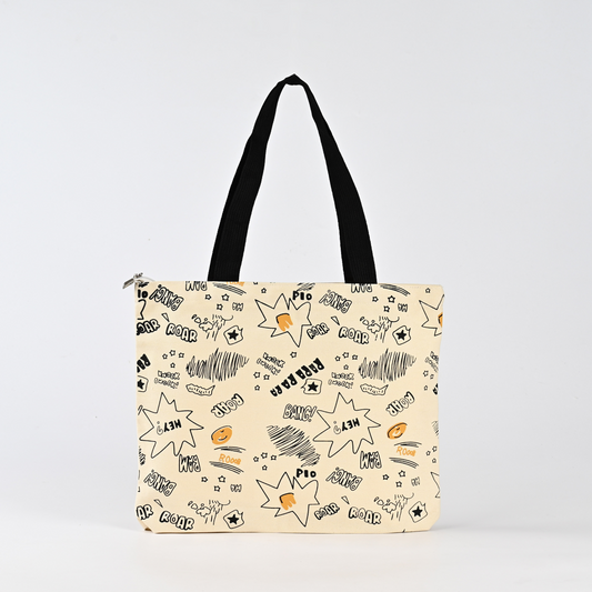 Custom Printed Logo Organic Recycle Promotion Durable Shopping Tote Cotton Canvas Bag with Long Handle Leopard Pattern Tote Bag