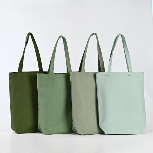 Extra Heavy-Weight Large Cotton Canvas Tote Bag Personalized Reusable Custom Shopping Bags with Long Handle