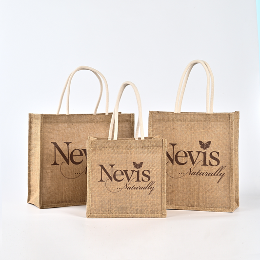 Eco-friendly Reusable Jute Tote Bag Handbag Custom Printed Wholesale Long Handle Cartoon Pattern Jute Gunny Shopping Bag