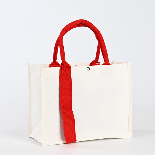 Wholesale Custom Portable Cotton Canvas Tote Bag Shoulder Shopping Bag in Blank Color with Zipper or Buttons
