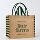 High Quality Custom Tote Bag Beach Jute Burlap with Leather Handle Elegant Wholesale Shopping Bag for Tote Jute Bag Machine
