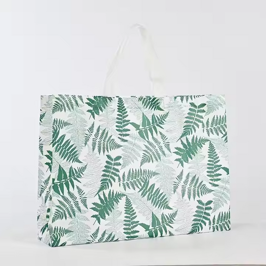 Customizable Eco-friendly Reusable PET Non-Woven Fabric Shopping Bag with Long Handle Cartoon Pattern Customizable Logo