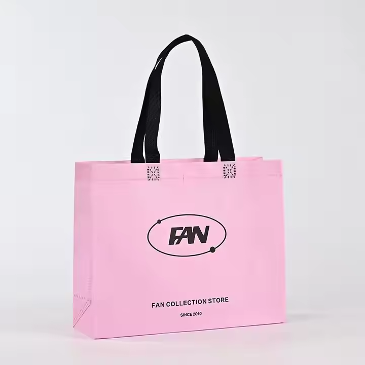 Wholesale Custom Logo Non Woven Tote Bag Eco-Friendly Reusable Shopping Bag with Eco Print Customizable Logo Printed