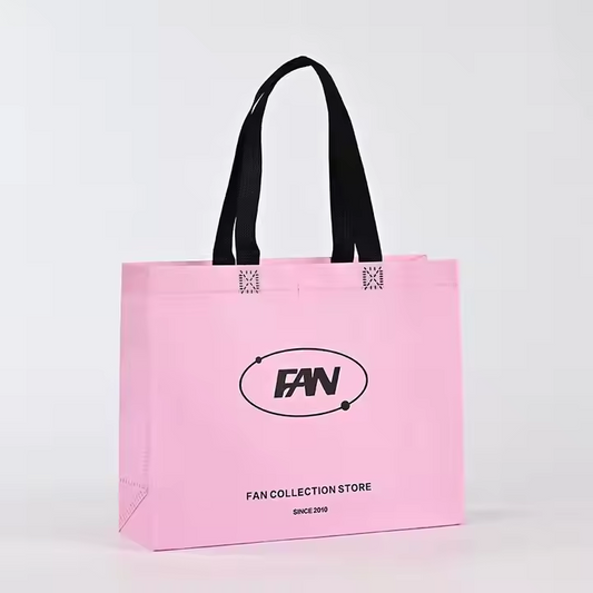 Wholesale Custom Logo Non Woven Tote Bag Eco-Friendly Reusable Shopping Bag with Eco Print Customizable Logo Printed
