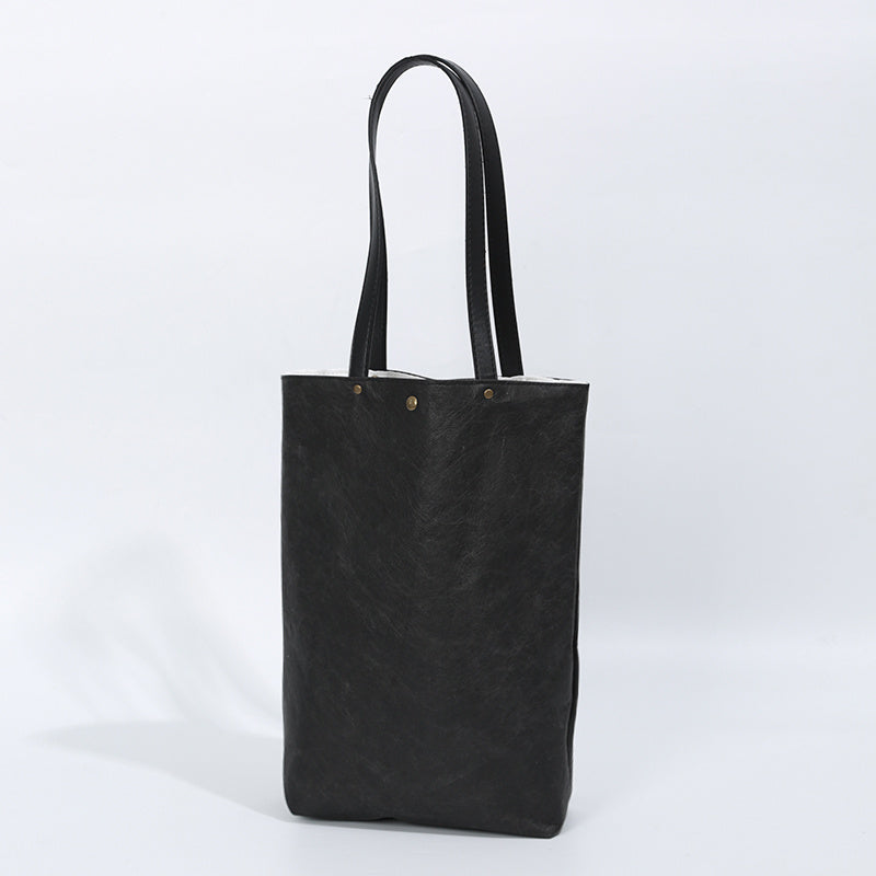 White Black and Brown Plain Tyvek paper Tote Bag Washable Paper bags