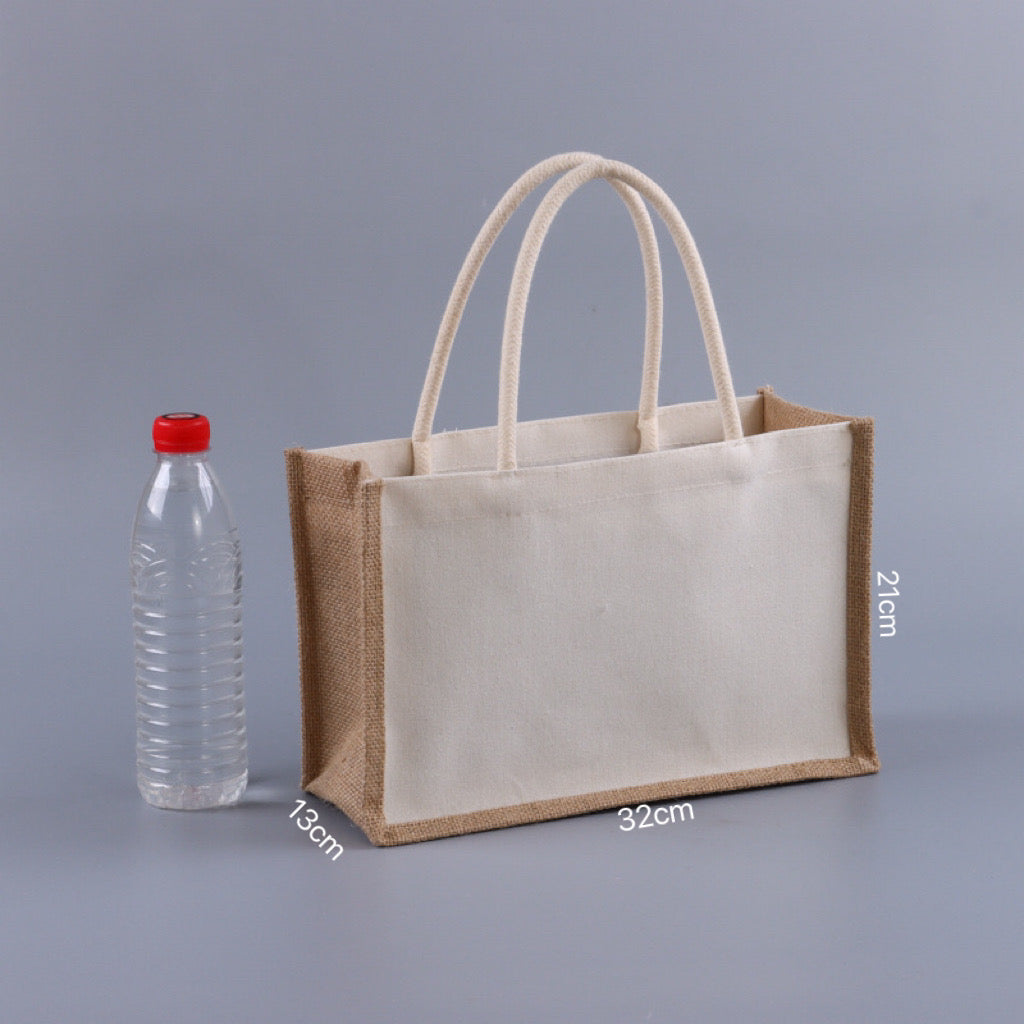 Blank sail hemp tote bag