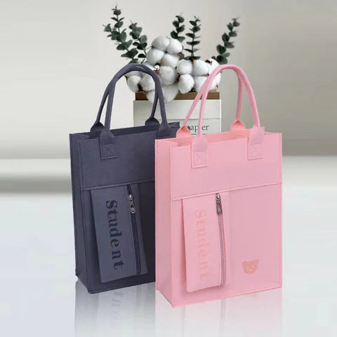 Elegant Fashion Peach Flower Picture Waterproof Canvas tote bags