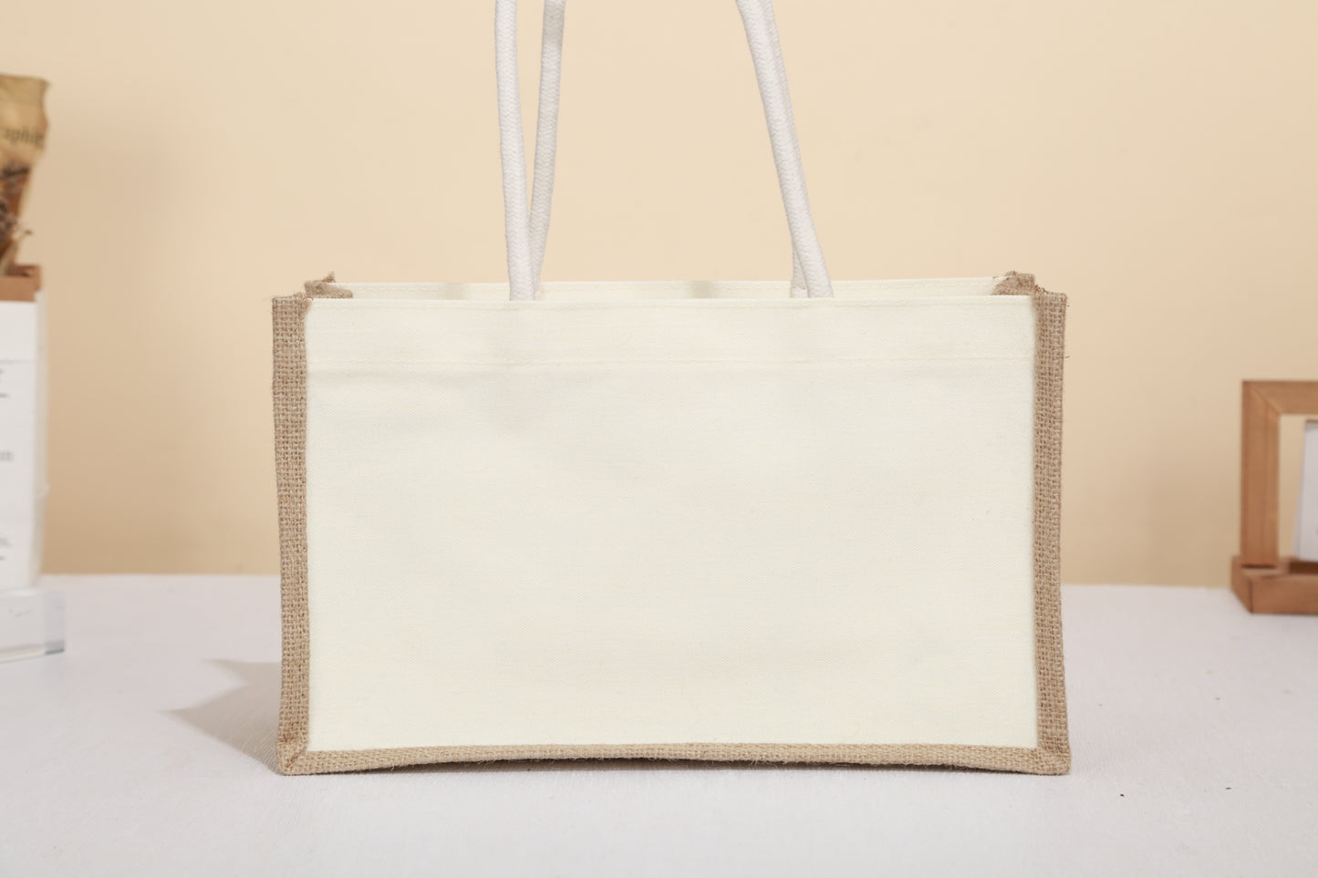 Blank sail hemp tote bag