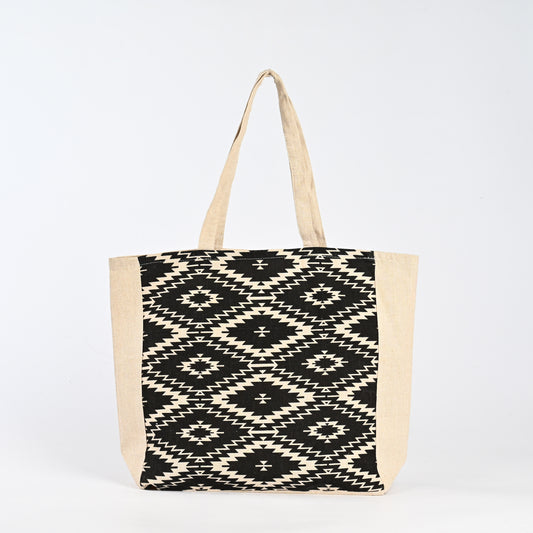 Large Organic Cotton Tote Canvas Bag Wholesale Reusable Grocery Shopping Bag with Zipper Customizable Logo Print for Daily Use