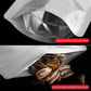 In Stock Factory Supply White Kraft Paper Stand Up Pouch Bags For Grocery