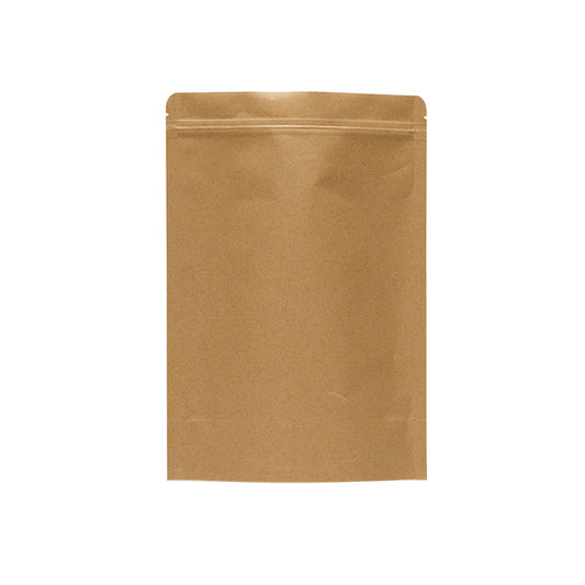 In Stock Factory Supply White Kraft Paper Stand Up Pouch Bags For Grocery