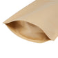 In Stock Factory Supply White Kraft Paper Stand Up Pouch Bags For Grocery