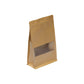 In Stock Factory Supply White Kraft Paper Stand Up Pouch Bags For Grocery