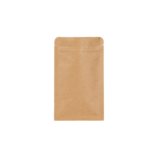 In Stock Factory Supply White Kraft Paper Stand Up Pouch Bags For Grocery