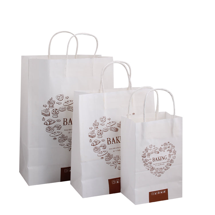 In Stock Factory Supply White Kraft Paper Stand Up Pouch Bags For Grocery