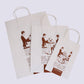 In Stock Factory Supply White Kraft Paper Stand Up Pouch Bags For Grocery