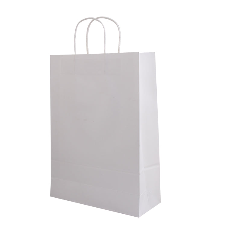 In Stock Factory Supply White Kraft Paper Stand Up Pouch Bags For Grocery